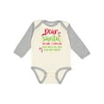 thumbnail image 1 of Inktastic Christmas Dear, Santa Before I Explain How Much Do You Know? Boys or Girls Long Sleeve Baby Bodysuit, 1 of 5