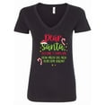 thumbnail image 1 of Inktastic Christmas Dear, Santa Before I Explain How Much Do You Know? Women's V-Neck T-Shirt, 1 of 5