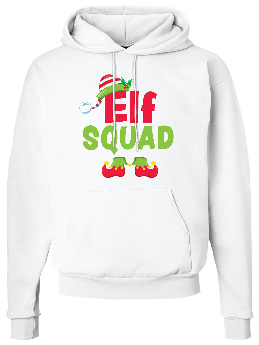 Inktastic Christmas Elf Squad Adult Hoodie Sweatshirt