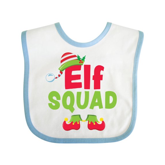 Inktastic Christmas Elf Squad Boys or Girls Baby Bib