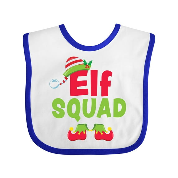 Inktastic Christmas Elf Squad Boys or Girls Baby Bib