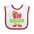 thumbnail image 1 of Inktastic Christmas Elf Squad Boys or Girls Baby Bib, 1 of 4