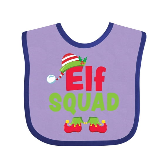 Inktastic Christmas Elf Squad Boys or Girls Baby Bib