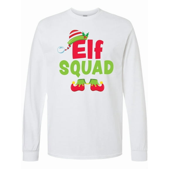 Inktastic Christmas Elf Squad Long Sleeve T-Shirt