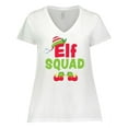 thumbnail image 1 of Inktastic Christmas Elf Squad Women's Plus Size V-Neck T-Shirt, 1 of 5