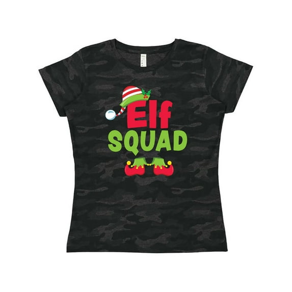 Inktastic Christmas Elf Squad Women's T-Shirt