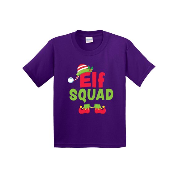 Inktastic Christmas Elf Squad Youth T-Shirt