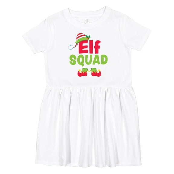 Inktastic Christmas Elf Squad Girls Toddler Dress