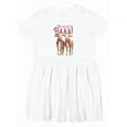 thumbnail image 1 of Inktastic Christmas Farm Goat Girls Toddler Dress, 1 of 5