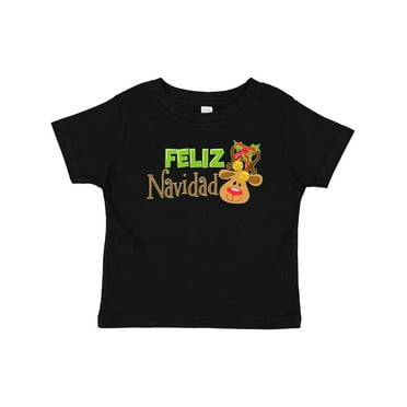 Inktastic Christmas Feliz Navidad with Cute Reindeer Boys or Girls Baby T-Shirt