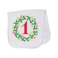 thumbnail image 1 of Inktastic Christmas First Birthday One Year Old Baby Burp Cloth, 1 of 3