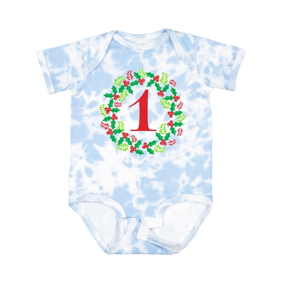 Inktastic Christmas First Birthday One Year Old Boys or Girls Baby Bodysuit