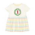 thumbnail image 1 of Inktastic Christmas First Birthday One Year Old Girls Baby Dress, 1 of 5