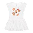 thumbnail image 1 of Inktastic Christmas Gingerbread Cookies Girls Baby Dress, 1 of 5