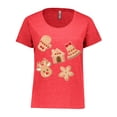 thumbnail image 1 of Inktastic Christmas Gingerbread Cookies Women's Plus Size T-Shirt, 1 of 5
