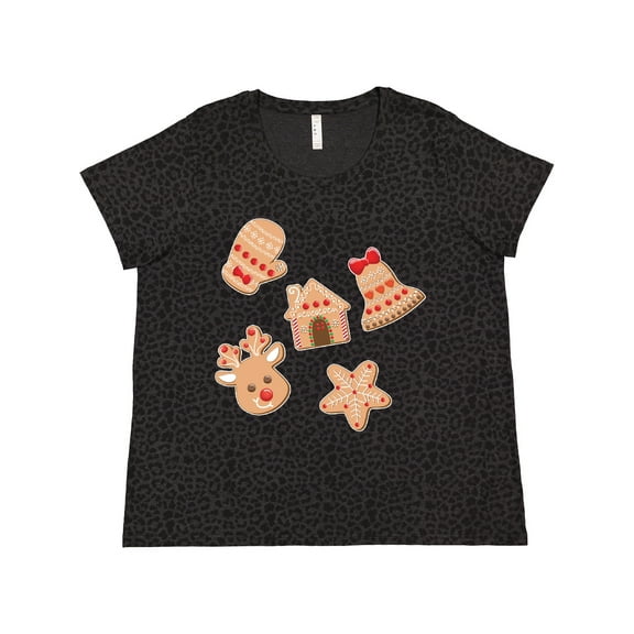 Inktastic Christmas Gingerbread Cookies Women's Plus Size T-Shirt