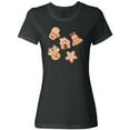 thumbnail image 1 of Inktastic Christmas Gingerbread Cookies Women's T-Shirt, 1 of 5