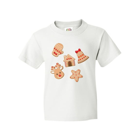 Inktastic Christmas Gingerbread Cookies Youth T-Shirt