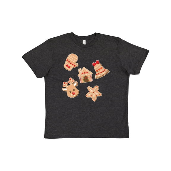 Inktastic Christmas Gingerbread Cookies Youth T-Shirt