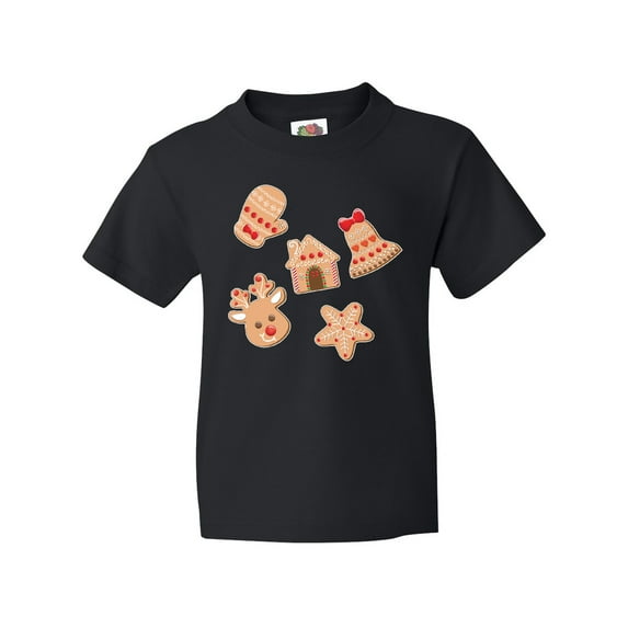 Inktastic Christmas Gingerbread Cookies Youth T-Shirt