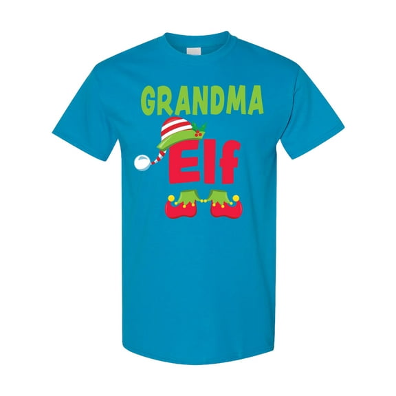 Inktastic Christmas Grandma Elf T-Shirt