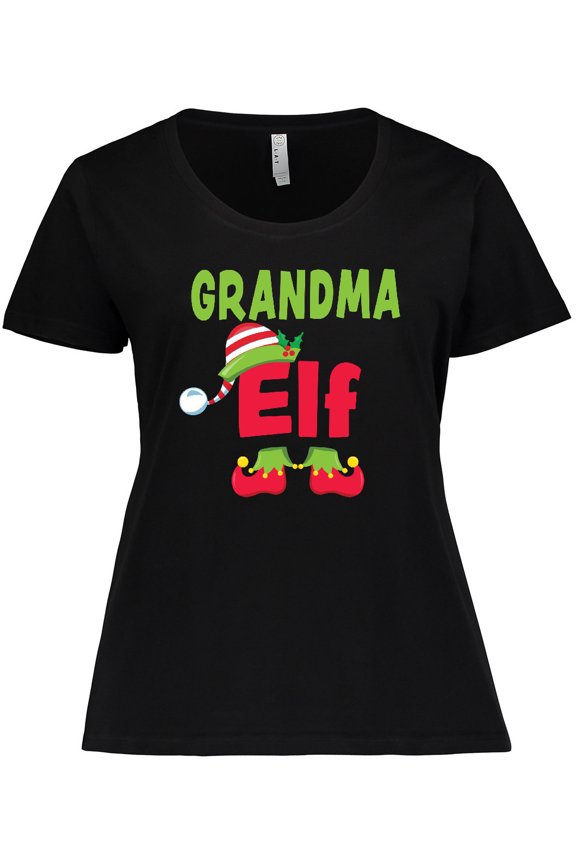 Christmas Grandma Elf Women's Plus Size T-Shirt