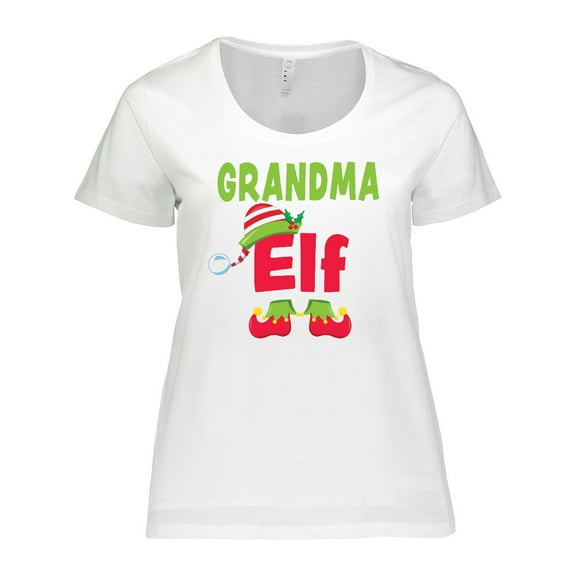Inktastic Christmas Grandma Elf Women's Plus Size T-Shirt