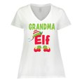 thumbnail image 1 of Inktastic Christmas Grandma Elf Women's Plus Size V-Neck T-Shirt, 1 of 5