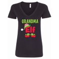 thumbnail image 1 of Inktastic Christmas Grandma Elf Women's V-Neck T-Shirt, 1 of 5