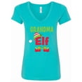 thumbnail image 1 of Inktastic Christmas Grandma Elf Women's V-Neck T-Shirt, 1 of 5