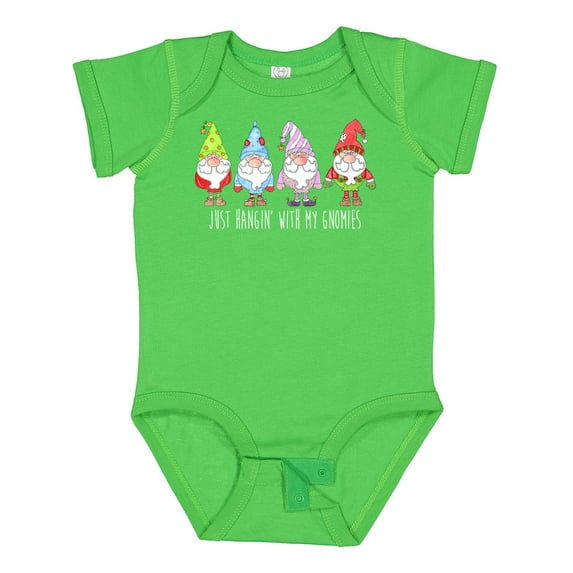 Inktastic Christmas Hangin with My Gnomies Boys or Girls Baby Bodysuit