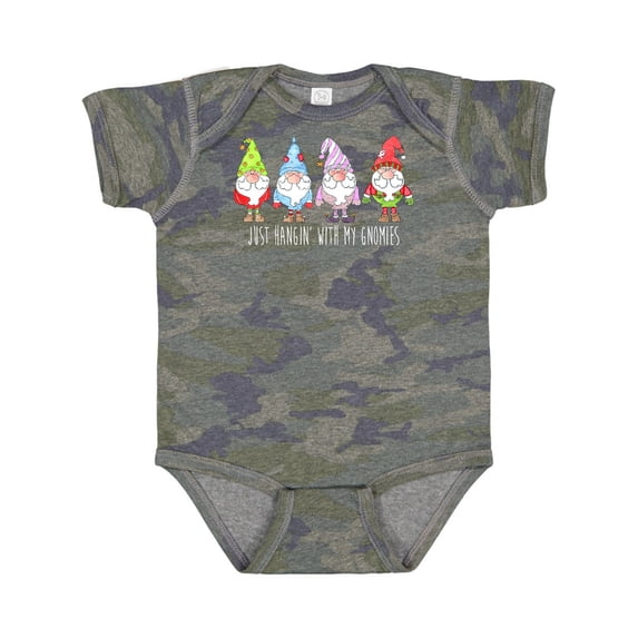 Inktastic Christmas Hangin with My Gnomies Boys or Girls Baby Bodysuit