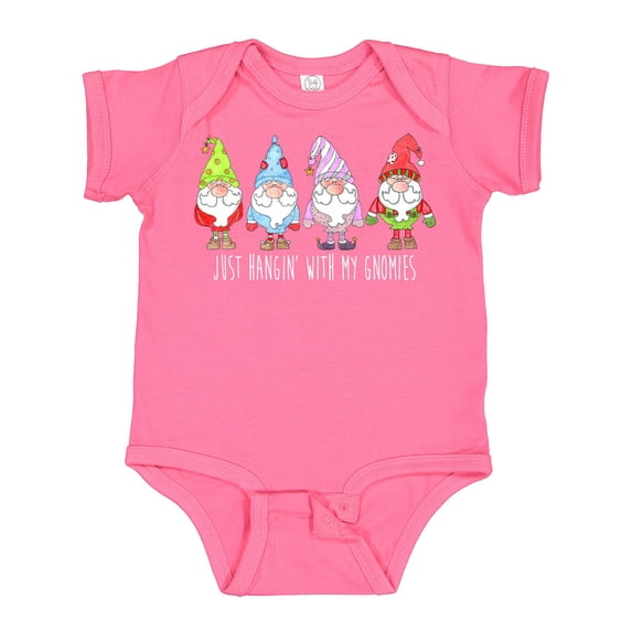 Inktastic Christmas Hangin with My Gnomies Boys or Girls Baby Bodysuit