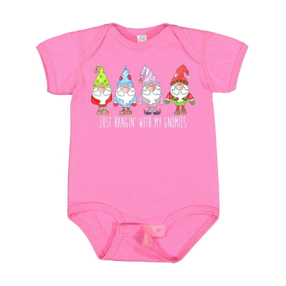 Inktastic Christmas Hangin with My Gnomies Boys or Girls Baby Bodysuit