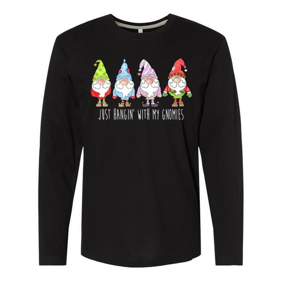 Inktastic Christmas Hangin with My Gnomies Long Sleeve T-Shirt