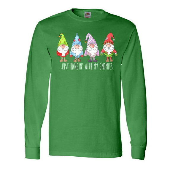 Inktastic Christmas Hangin with My Gnomies Long Sleeve T-Shirt