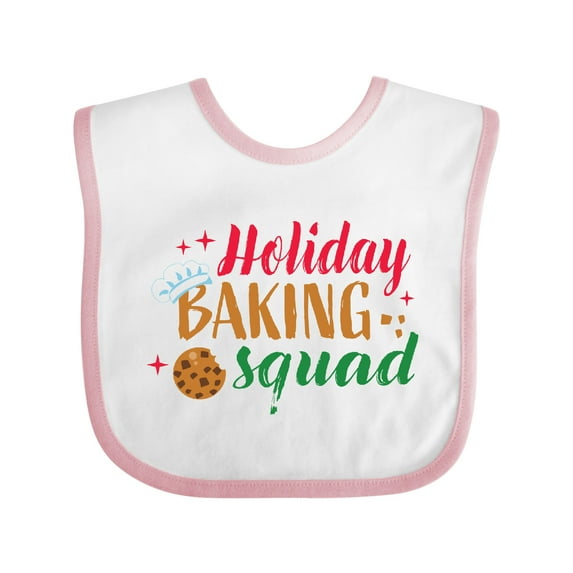 Inktastic Christmas Holiday Baking Squad Boys or Girls Baby Bib