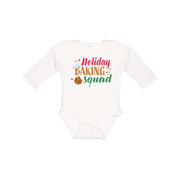 Inktastic Christmas Holiday Baking Squad Boys or Girls Long Sleeve Baby Bodysuit
