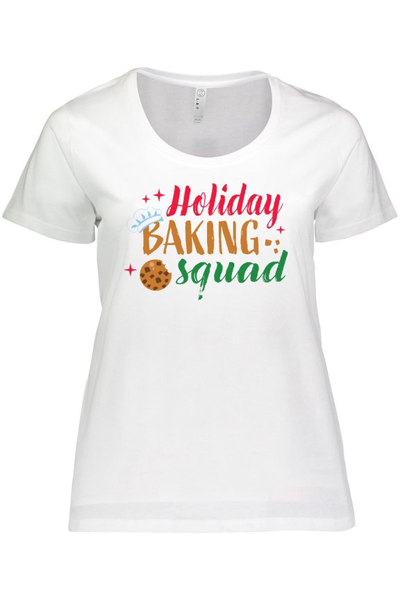 Christmas Holiday Baking Squad Women's Plus Size T-Shirt