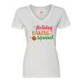 thumbnail image 1 of Inktastic Christmas Holiday Baking Squad Women's V-Neck T-Shirt, 1 of 5