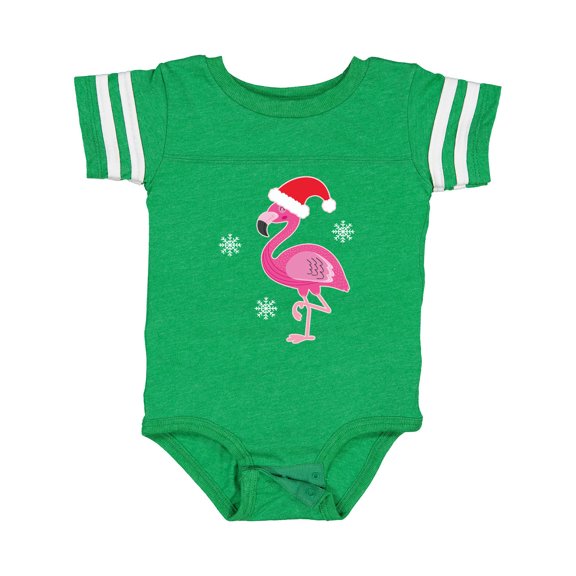 Inktastic Christmas Holiday Cute Flamingo Girls Baby Bodysuit