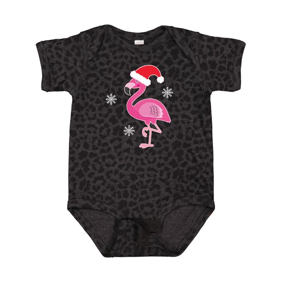 Inktastic Christmas Holiday Cute Flamingo Girls Baby Bodysuit