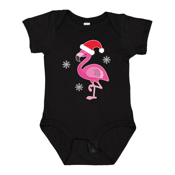 Inktastic Christmas Holiday Cute Flamingo Girls Baby Bodysuit