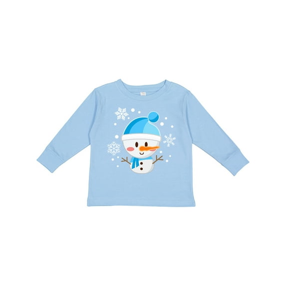 Inktastic Christmas Holiday Snowman Boys or Girls Long Sleeve Toddler T-Shirt