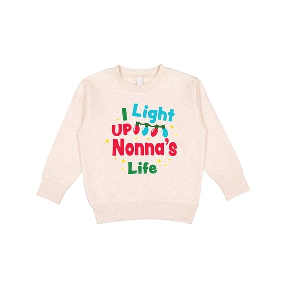 Inktastic Christmas I Light Up Nonna's Life Toddler Sweatshirt
