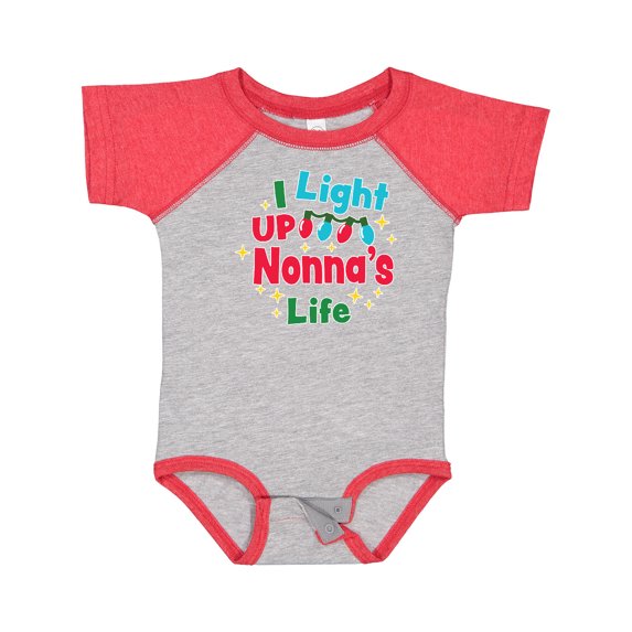 Inktastic Christmas I Light up Nonna's Life Boys or Girls Baby Bodysuit
