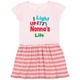 thumbnail image 1 of Inktastic Christmas I Light up Nonna's Life Gift Toddler Girl Dress, 1 of 4