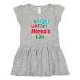 thumbnail image 1 of Inktastic Christmas I Light up Nonna's Life Girls Toddler Dress, 1 of 4