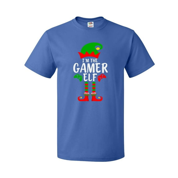 Inktastic Christmas I'm the Gamer Elf Cute Elf Hat and Elf Shoes T-Shirt
