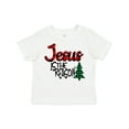 thumbnail image 1 of Inktastic Christmas Jesus is the Reason with Green Plaid Tree Boys or Girls Toddler T-Shirt, 1 of 5